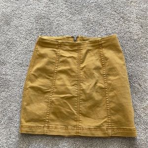 Mustard Free People skirt